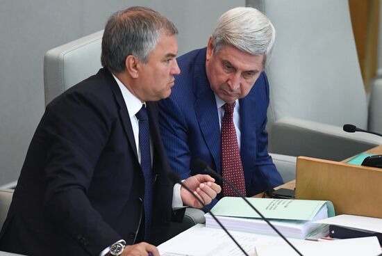 Пленарное заседание Госдумы РФ