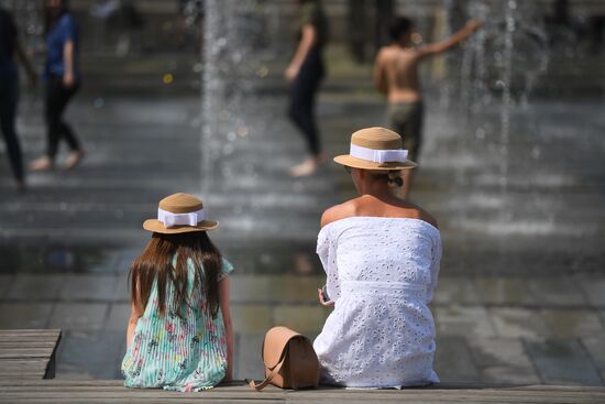 Жара в Москве