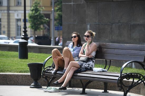 Жара в Москве