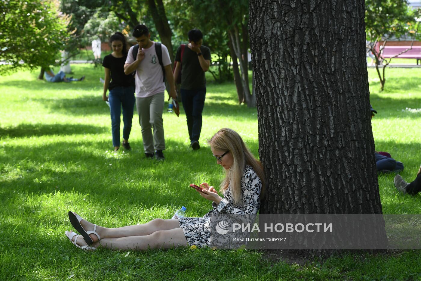 Жара в Москве