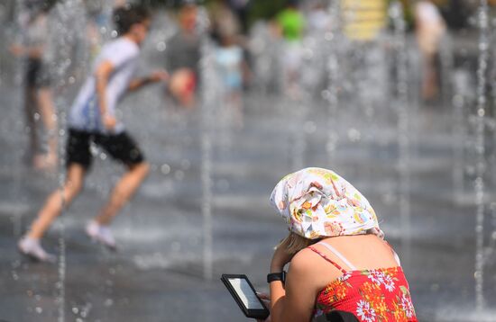 Жара в Москве