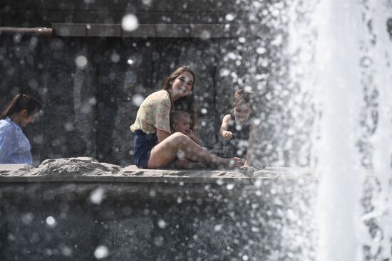 Жара в Москве