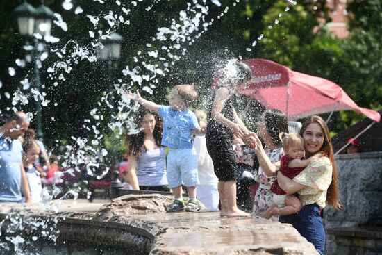 Жара в Москве