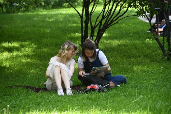 Жара в Москве