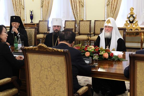 Встреча патриарха Кирилла с главой парламента Южной Кореи Мун Хи Саном