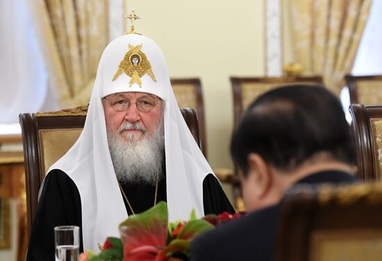 Встреча патриарха Кирилла с главой парламента Южной Кореи Мун Хи Саном