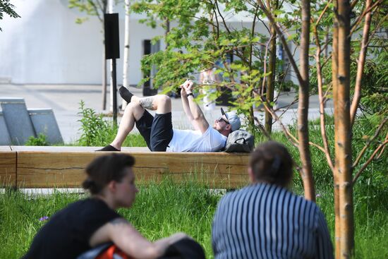 Жара в Москве