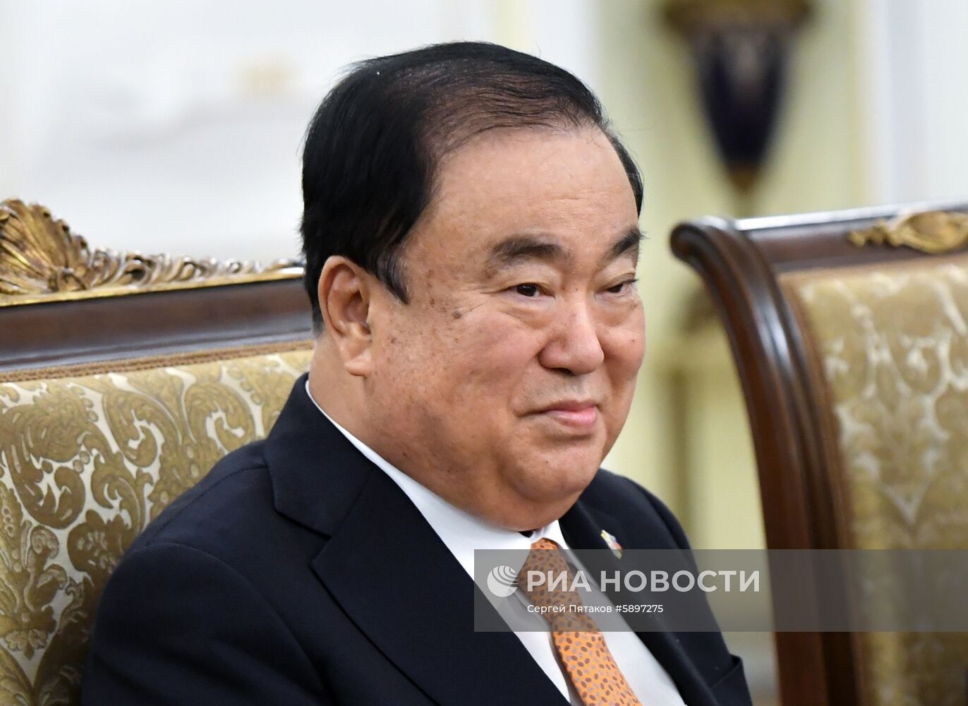 Встреча патриарха Кирилла с главой парламента Южной Кореи Мун Хи Саном