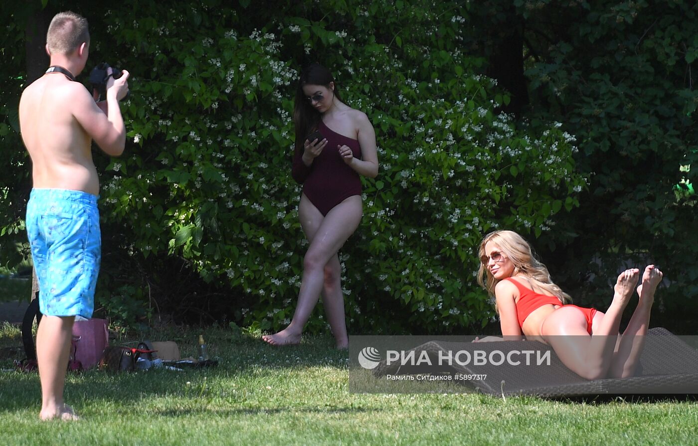 Жара в Москве