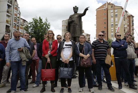Акция против действий Приштины в Косово