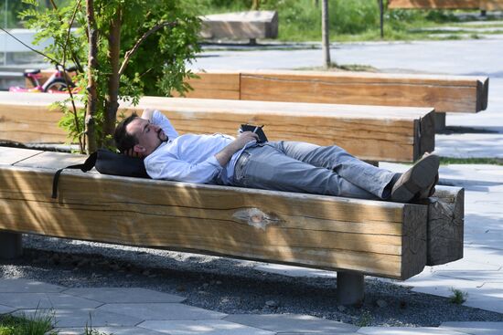 Жара в Москве