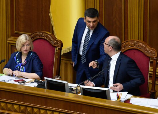 Заседание Верховной рады Украины