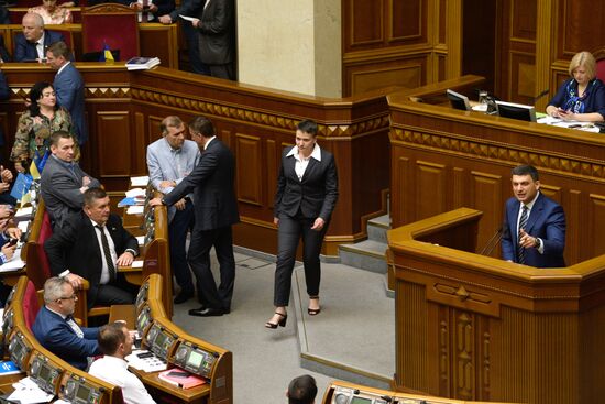 Заседание Верховной рады Украины