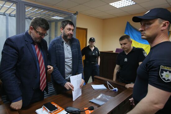 Заседание по делу журналиста К. Вышинского в Киеве