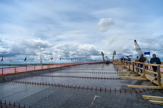 Стыковка международного моста Благовещенск - Хэйхэ 