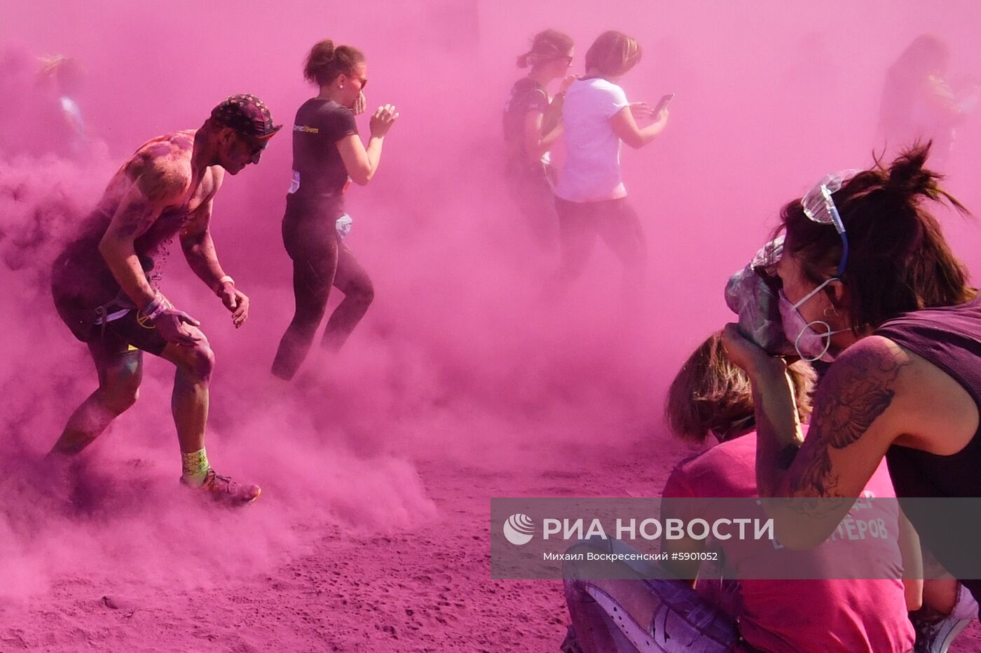 Красочный забег в "Лужниках" 