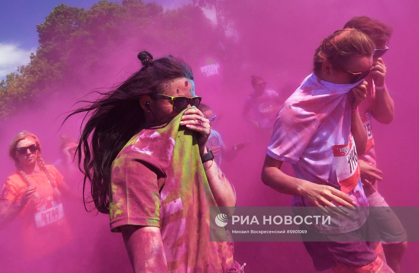 Красочный забег в "Лужниках" 