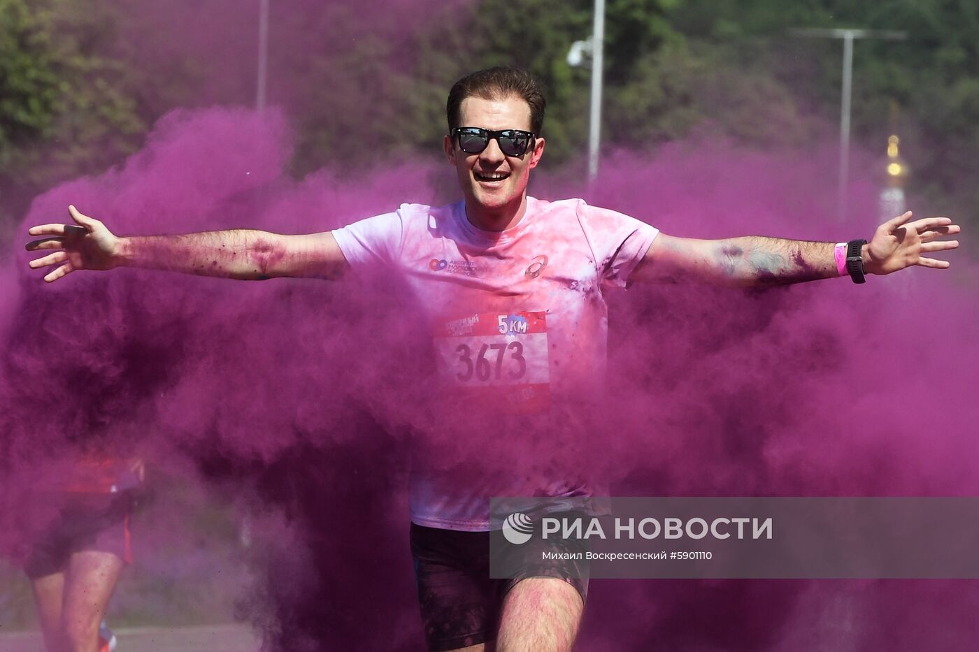 Красочный забег в "Лужниках" 