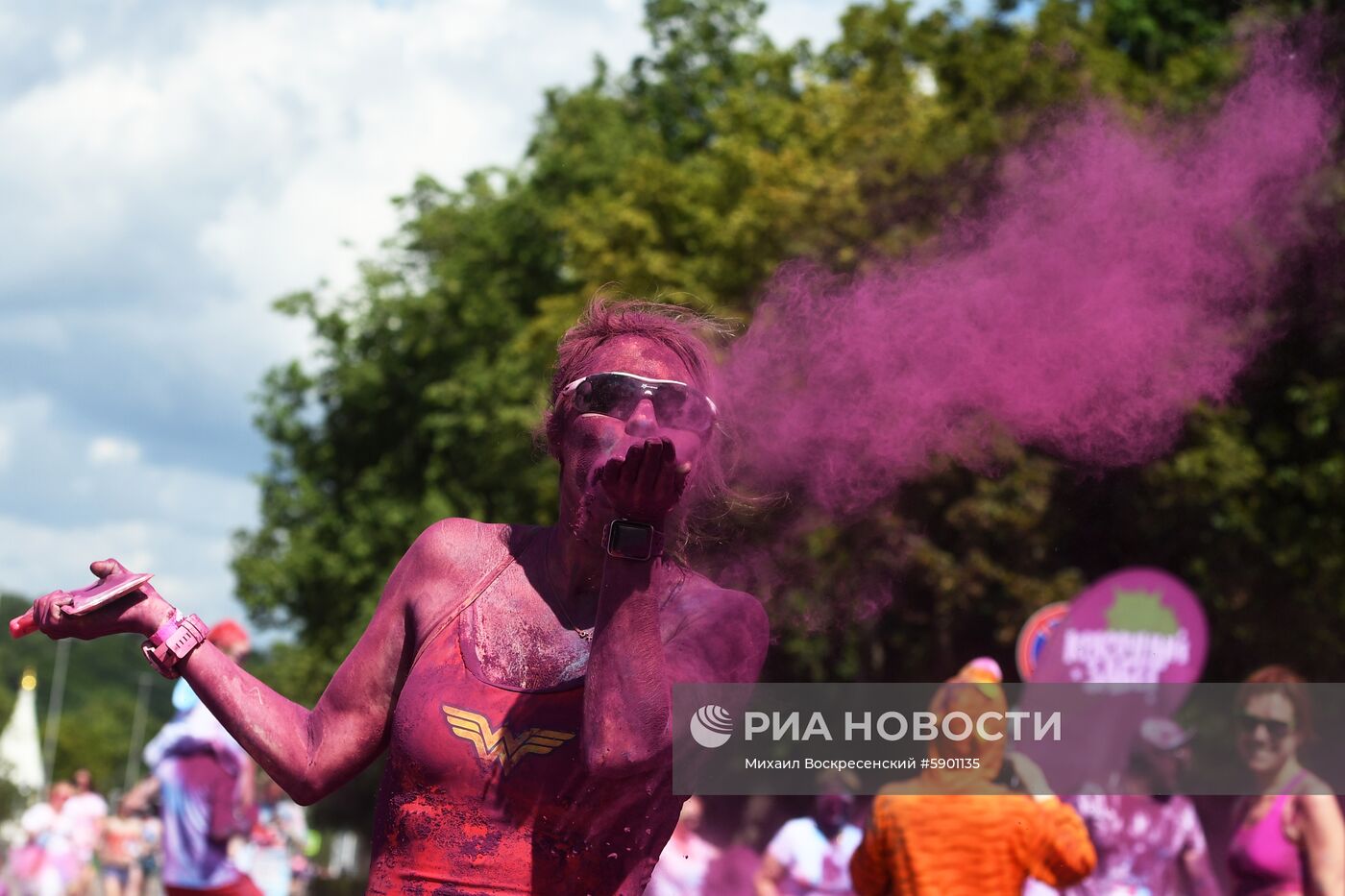 Красочный забег в "Лужниках" 