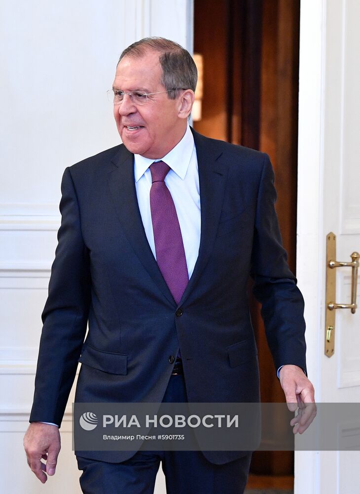 Встреча глав МИД РФ и Колумбии С. Лаврова и О. Трухильо