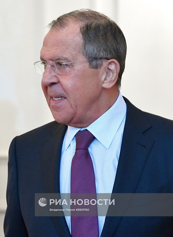 Встреча глав МИД РФ и Колумбии С. Лаврова и О. Трухильо