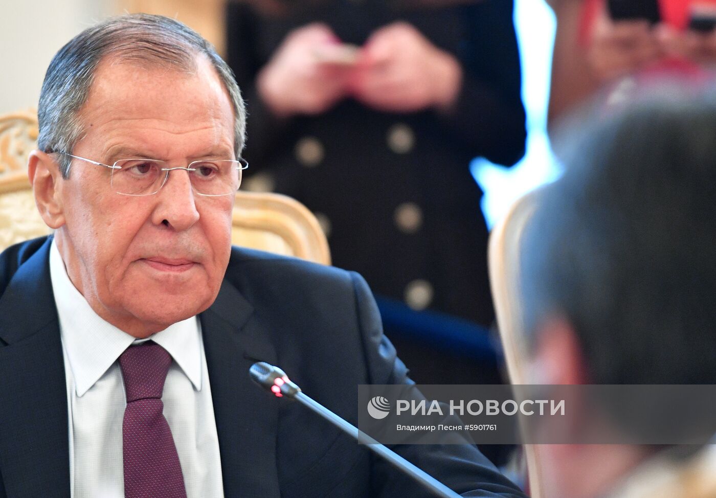 Встреча глав МИД РФ и Колумбии С. Лаврова и О. Трухильо