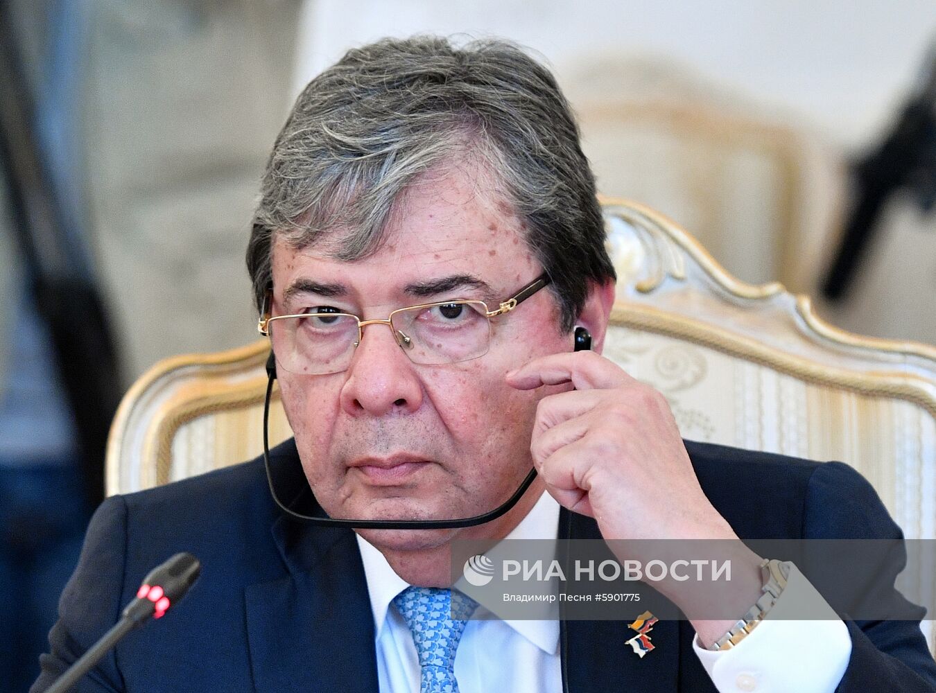 Встреча глав МИД РФ и Колумбии С. Лаврова и О. Трухильо