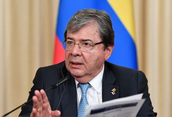 Встреча глав МИД РФ и Колумбии С. Лаврова и О. Трухильо 