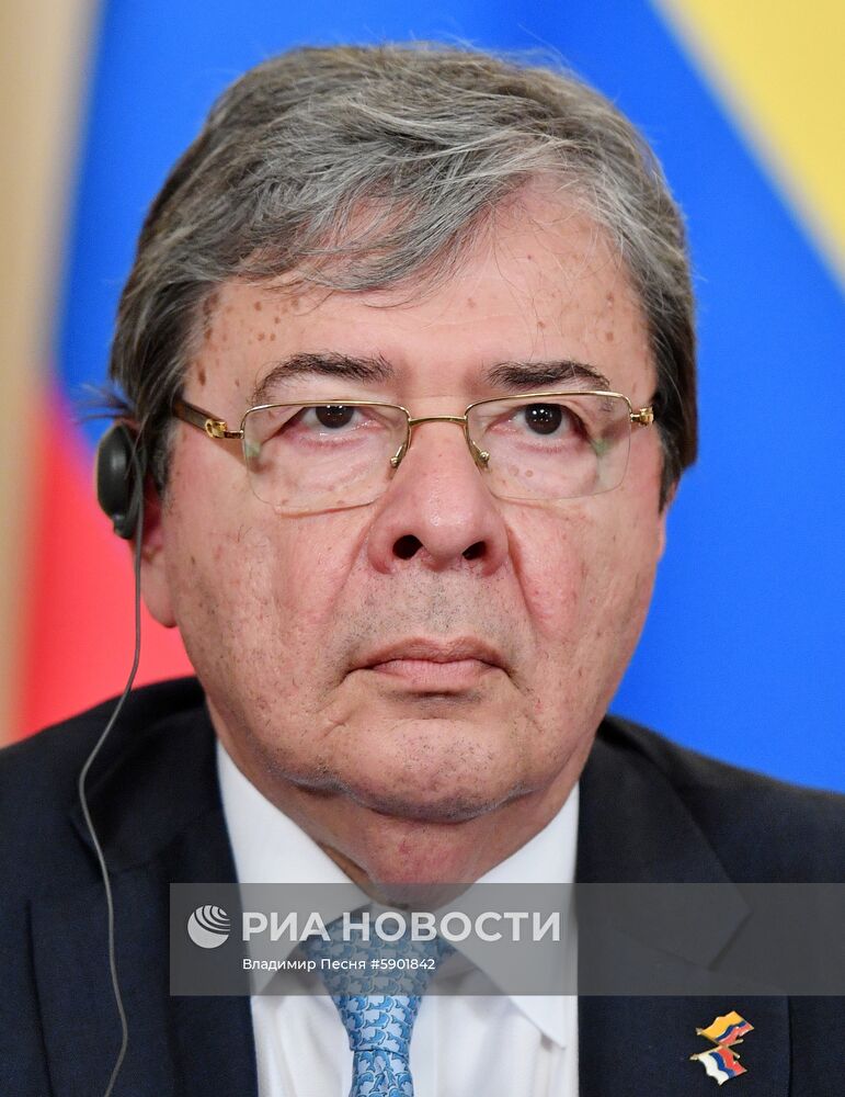 Встреча глав МИД РФ и Колумбии С. Лаврова и О. Трухильо