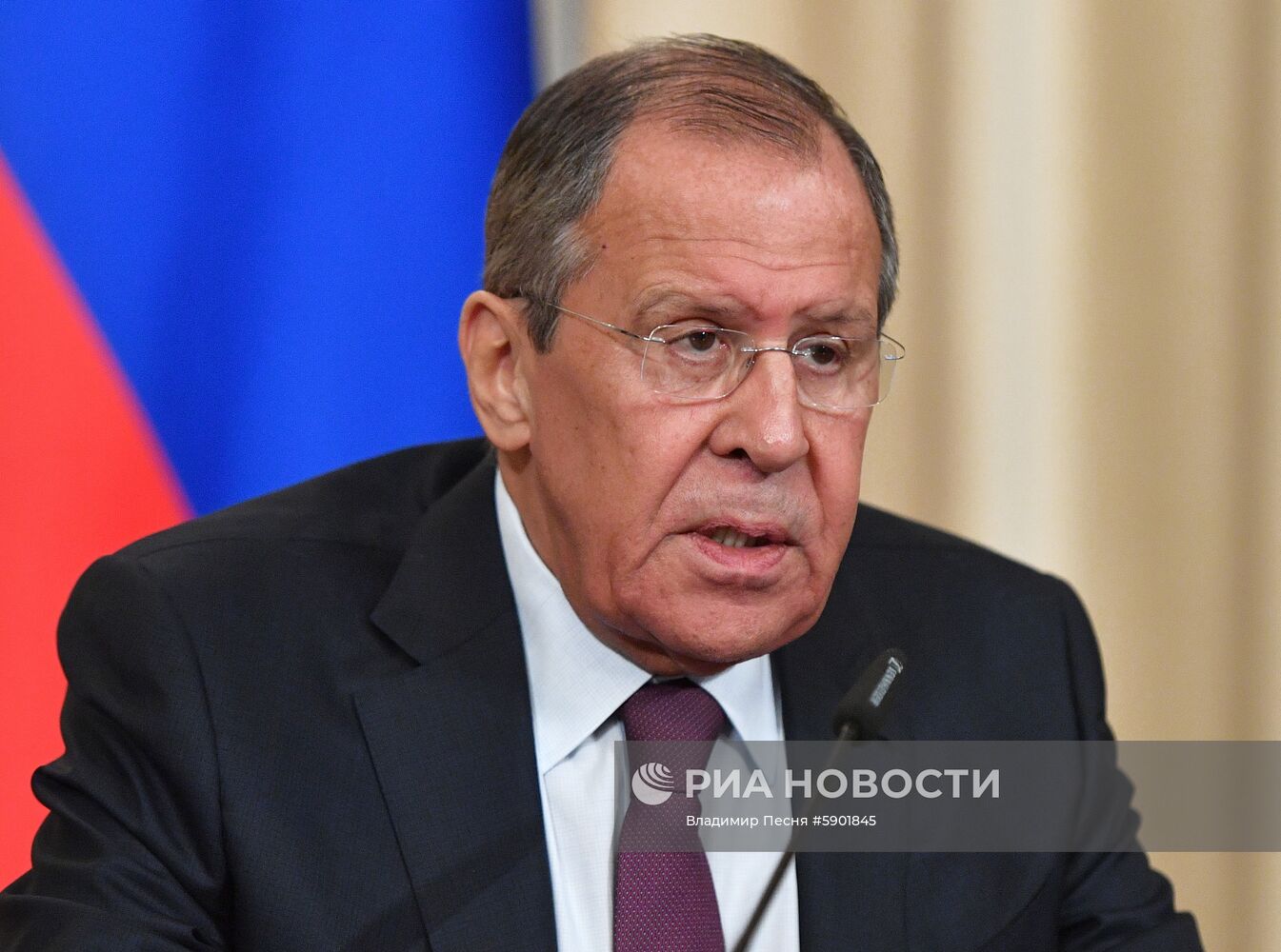 Встреча глав МИД РФ и Колумбии С. Лаврова и О. Трухильо