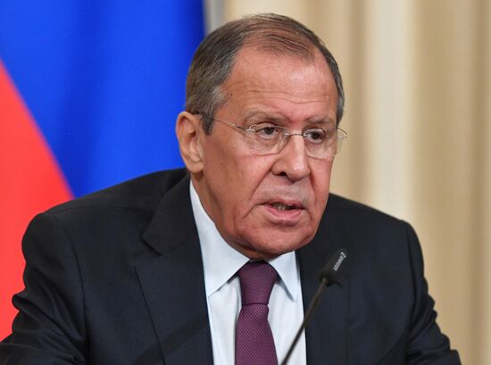 Встреча глав МИД РФ и Колумбии С. Лаврова и О. Трухильо 