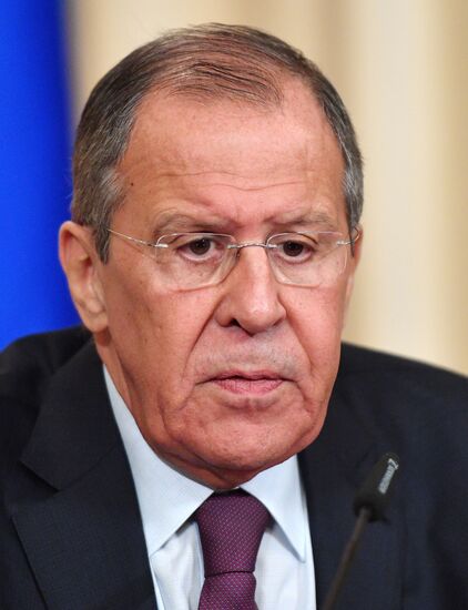 Встреча глав МИД РФ и Колумбии С. Лаврова и О. Трухильо 