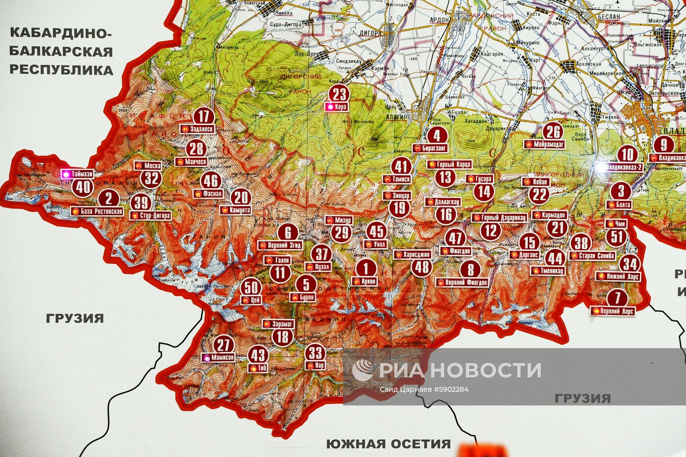 Где находится осетия на карте россии показать. Южная Осетия Алания на карте. Карта Осетии Спутник. Карта Осетии Северной и Южной Спутник.