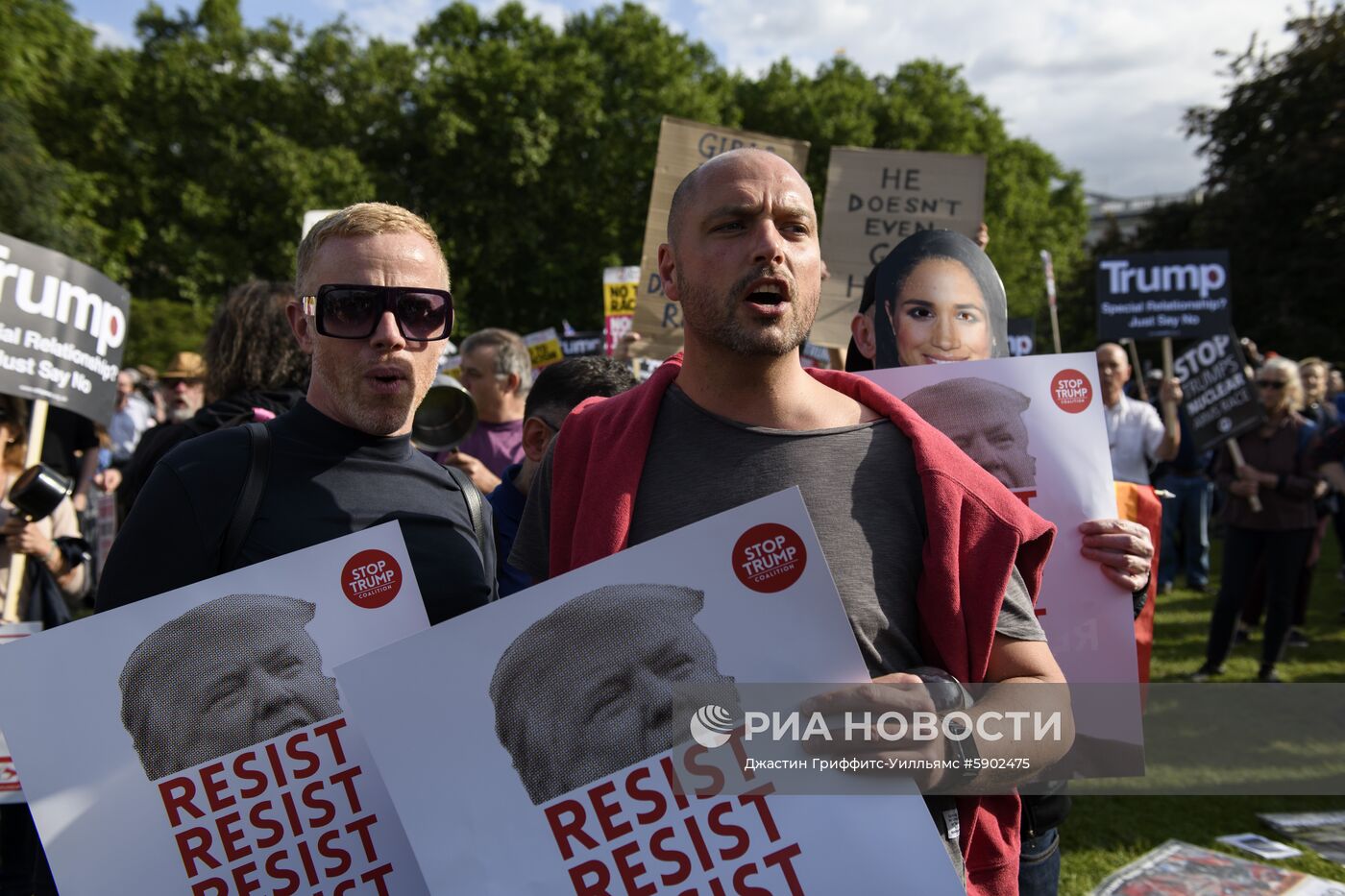 Акция против президента США Д. Трампа в Лондоне