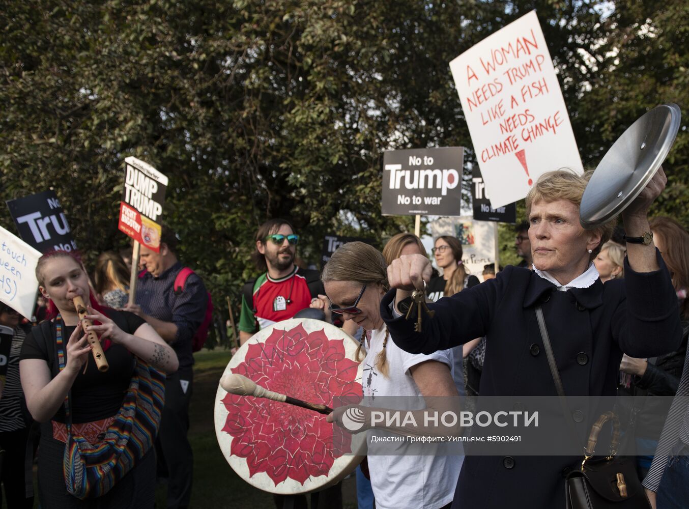 Акция против президента США Д. Трампа в Лондоне