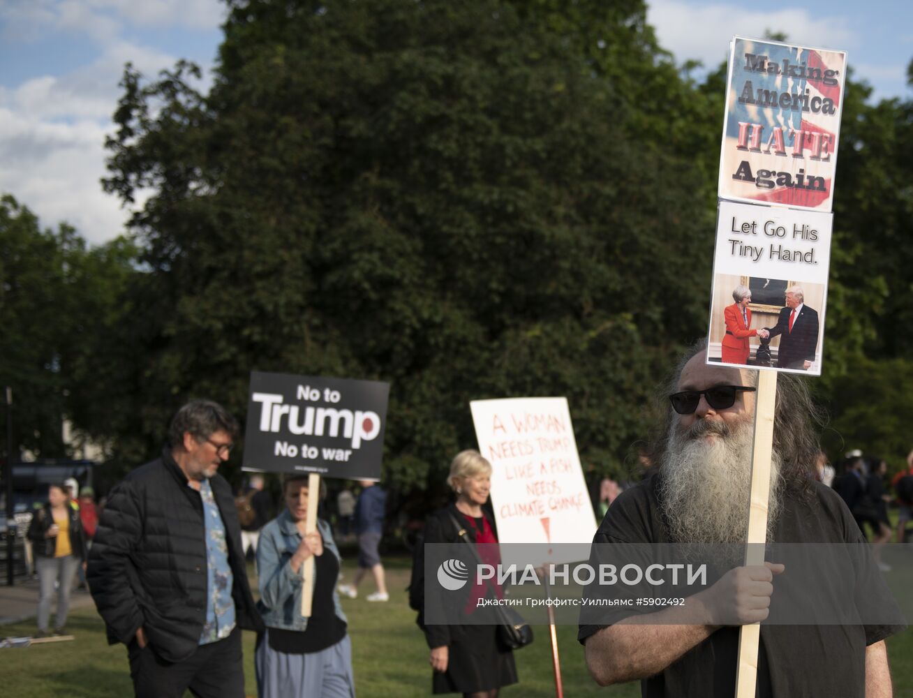 Акция против президента США Д. Трампа в Лондоне