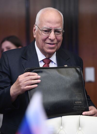 Встреча заместителя председателя правительства РФ Юрия Борисова с вице- премьером Кубы Рикардо Кабрисасом Руисом