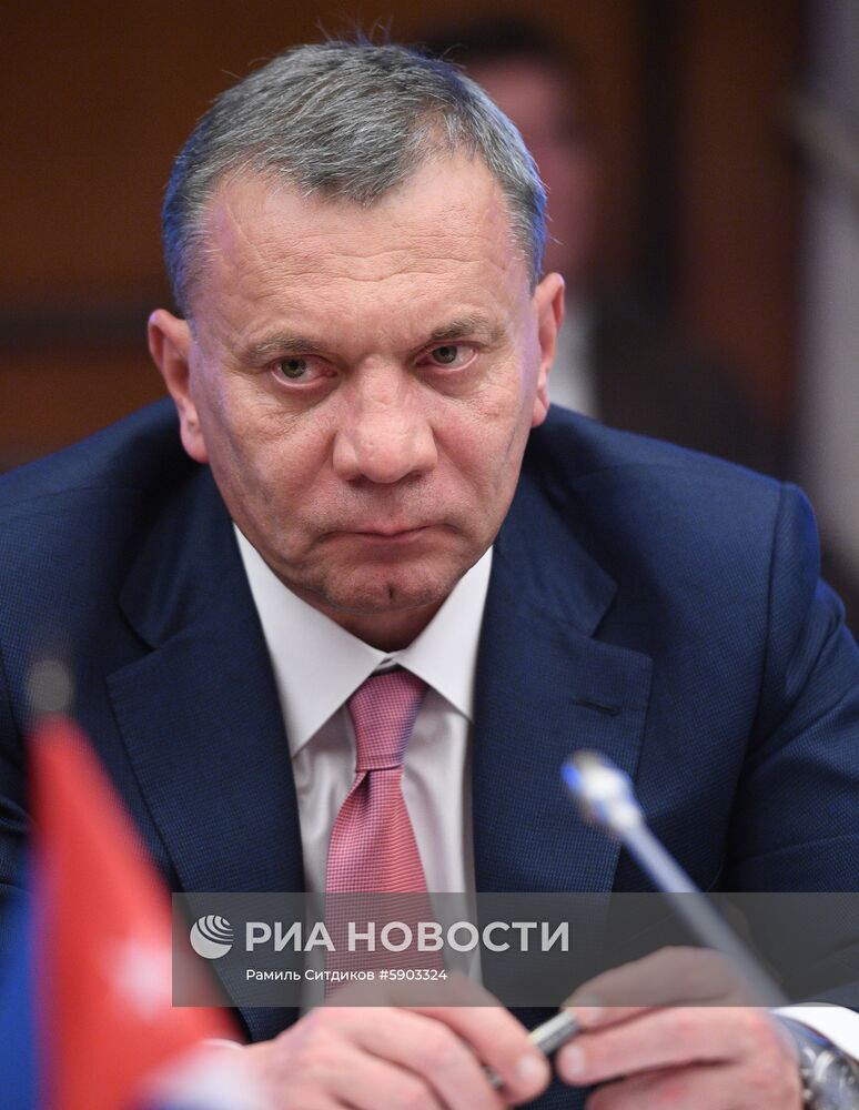 Встреча заместителя председателя правительства РФ Юрия Борисова с вице- премьером Кубы Рикардо Кабрисасом Руисом