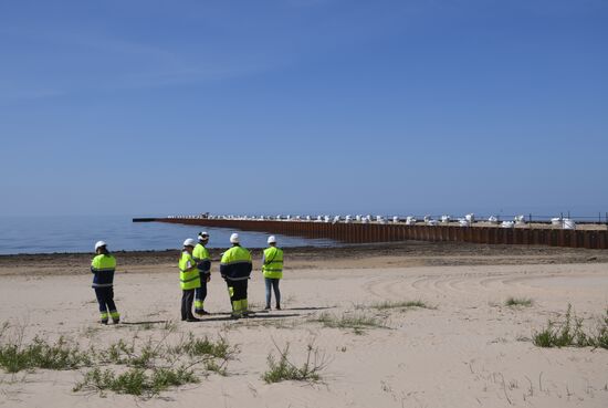 Строительство газопровода "Северный поток-2" в Ленинградской области
