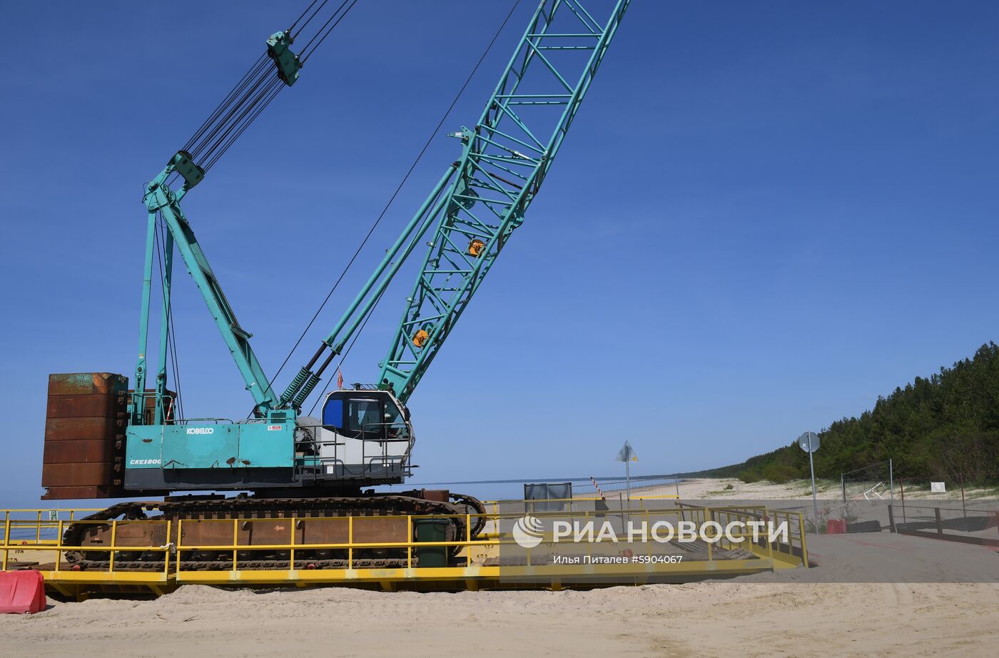 Строительство газопровода "Северный поток-2" в Ленинградской области