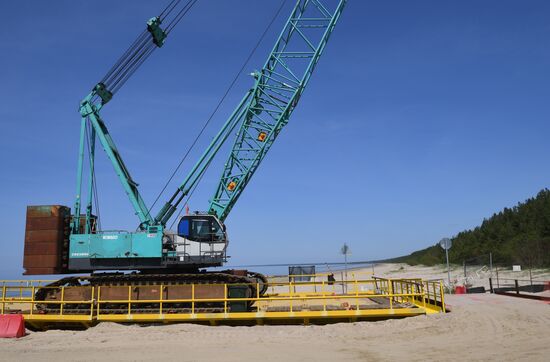 Строительство газопровода "Северный поток-2" в Ленинградской области