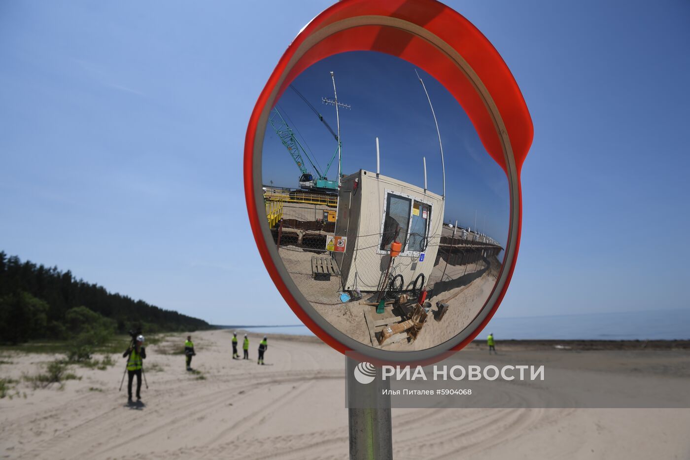 Строительство газопровода "Северный поток-2" в Ленинградской области