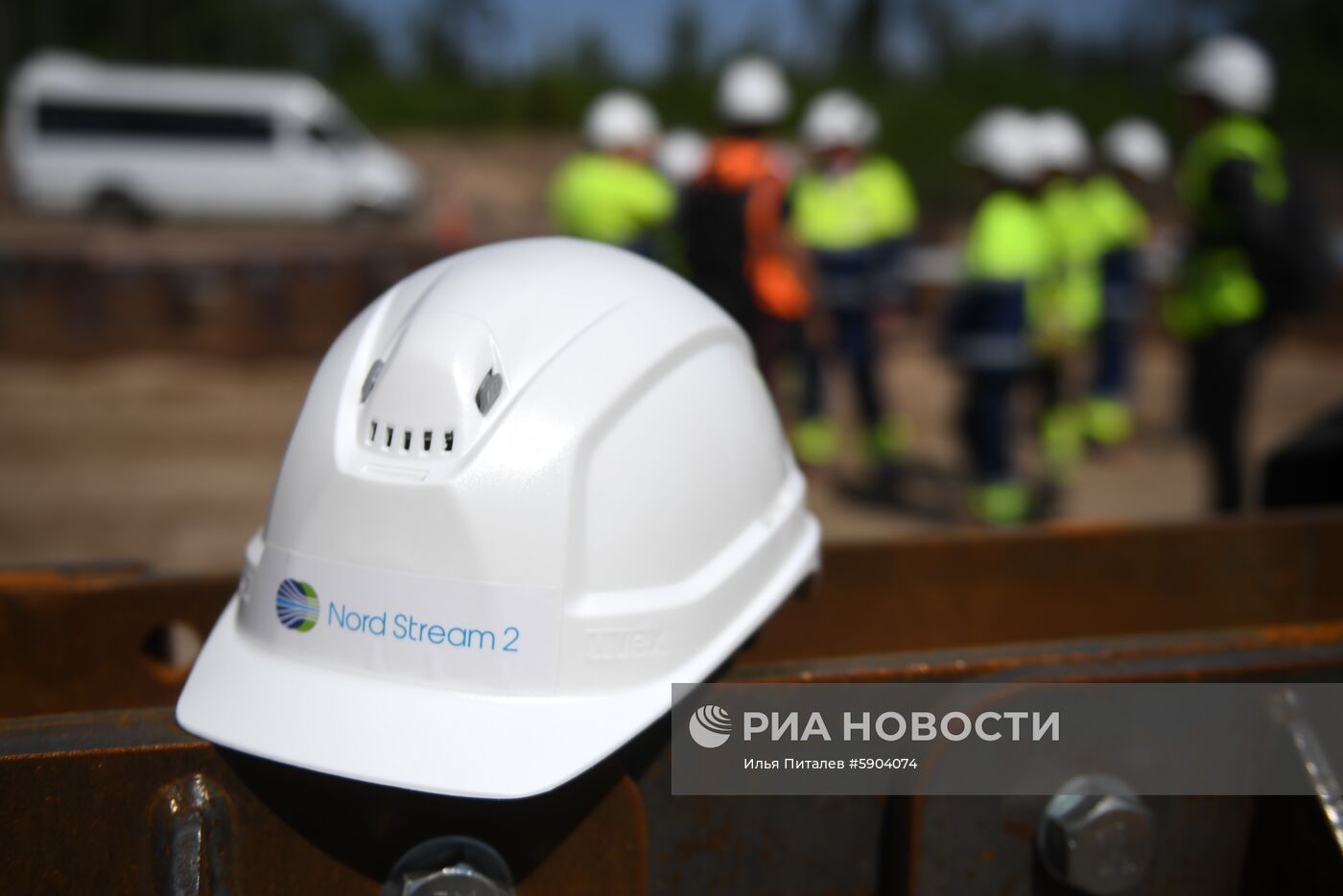 Строительство газопровода "Северный поток-2" в Ленинградской области