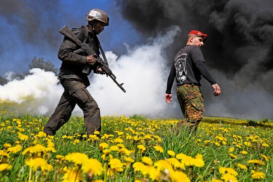 Испытания на право ношения крапового берета среди военнослужащих Росгвардии