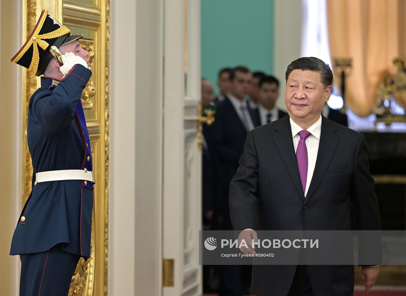 Мероприятия с участием президента РФ В. Путина в рамках государственного визита в РФ председателя КНР Си Цзиньпина