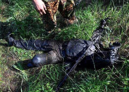 Испытания на право ношения крапового берета среди военнослужащих Росгвардии