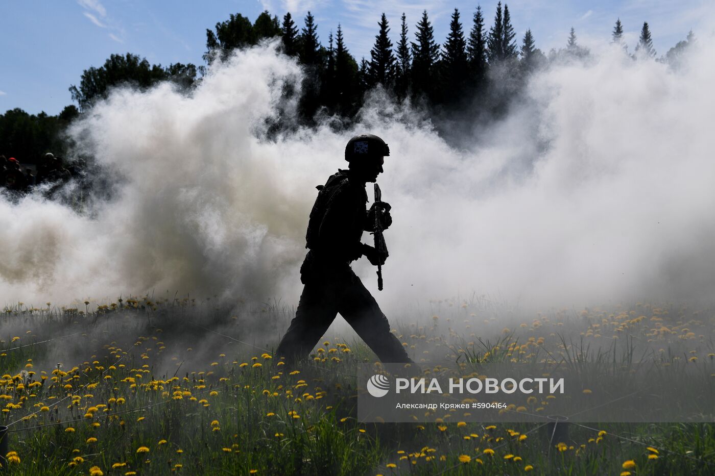 Испытания на право ношения крапового берета среди военнослужащих Росгвардии