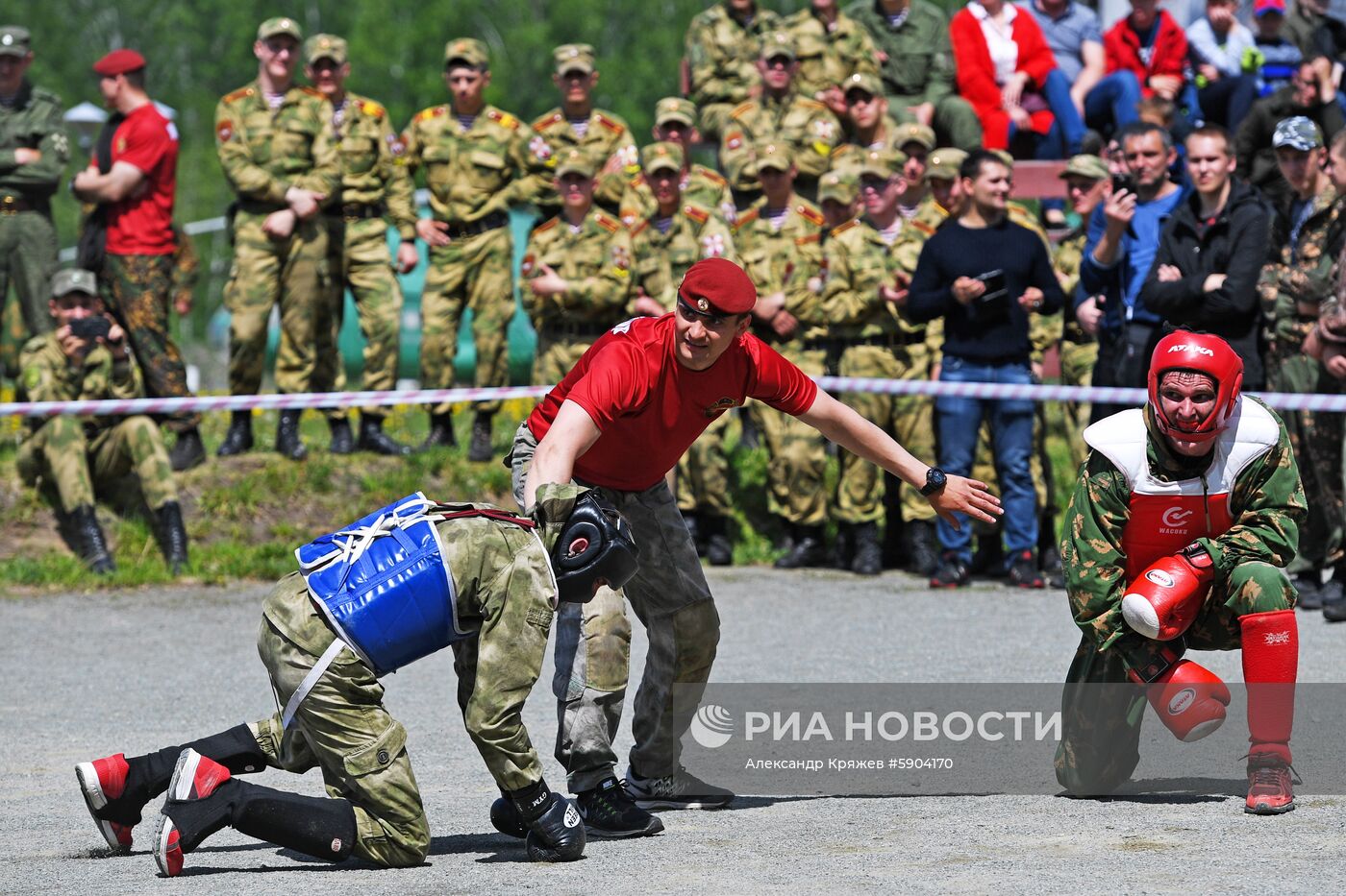 Испытания на право ношения крапового берета среди военнослужащих Росгвардии