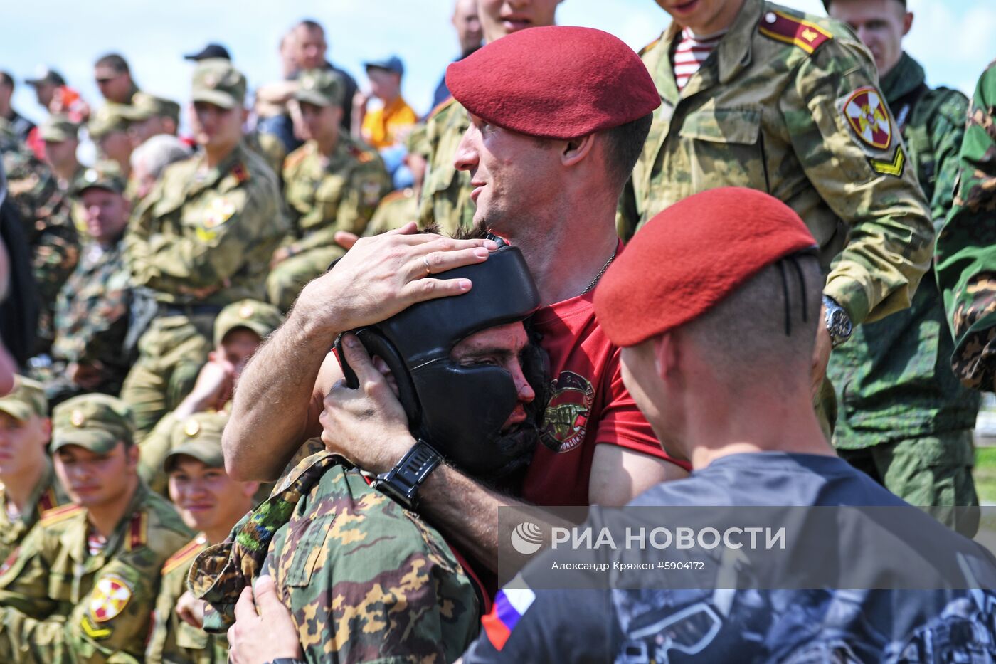 Испытания на право ношения крапового берета среди военнослужащих Росгвардии