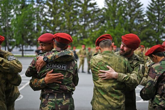 Испытания на право ношения крапового берета среди военнослужащих Росгвардии